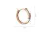 Claw White Earrings