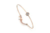 Hexa White Bangle